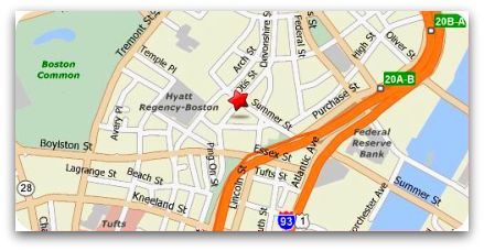 Map to GMA Foundations in Boston, Massachusetts